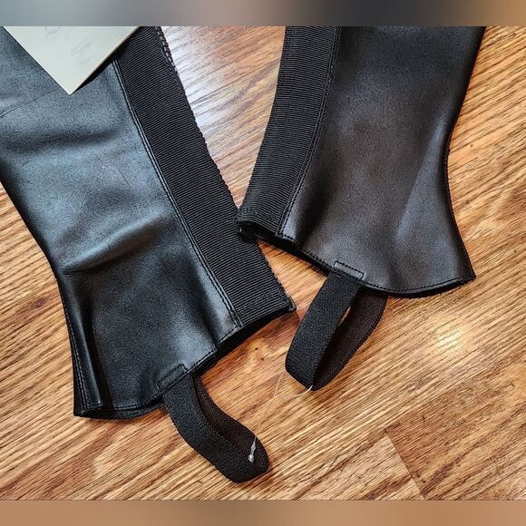 NWT Black Leather Half Chaps Unisex Size Small - Picture 9 of 16